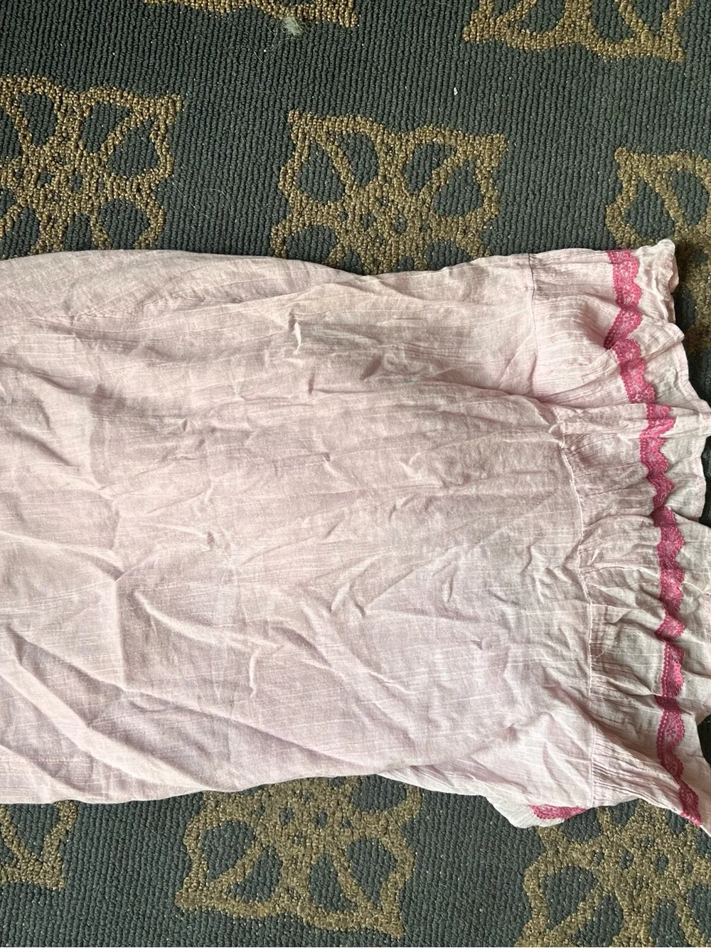 Free People Pale Pink Lace-Trim Slip Dress - Picture 9 of 11